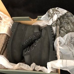 Toddler black Timberlands
